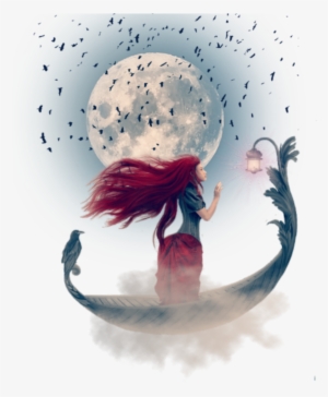 Mq Fairy Boat Water Moon Heaven - Cardinal #186561