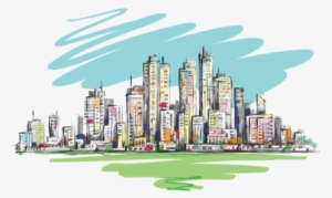 Drawing Area Watercolor - City Line Transparent Watercolor #186636 Drawing Area Watercolor - City Line Transparent Watercolor #186636