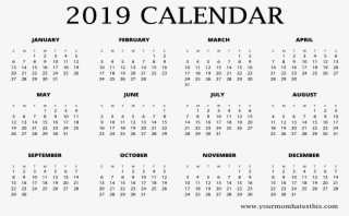 2019 Calendar Yourmomhatesthis Png - South African School Terms 2019 #186782