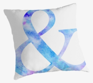 Watercolor Ampersand & Throw Pillow - Faze Clan #186996