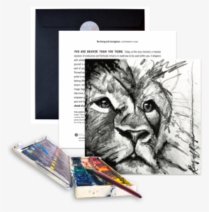 Cards Watercolors - Courage #187015