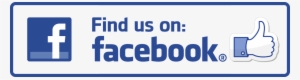 6"find Us On Facebook Decal Sticker #187334