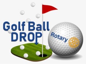The Rotary Golf Ball Drop - Golf Ball Shower Curtain #187517
