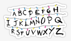 Stranger Things Light Alphabet - Stranger Things Button #187594