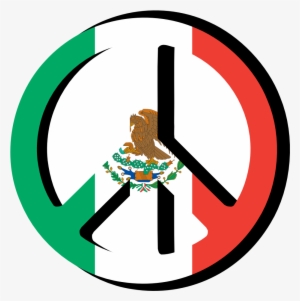 Mexican Flag Images Free Download Clip Art - Mexican Flag Peace Sign #187757