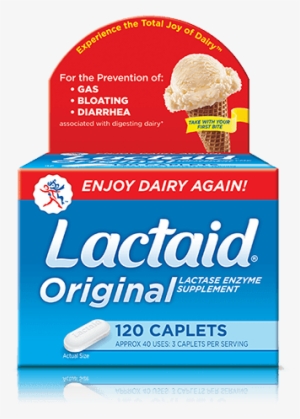 Lactaid® Original Strength Caplets - Lactaid Original Strength Caplets, 120 Count #187848