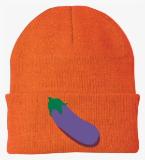 Eggplant Emoji One Size Fits Most Knit Cap - Knit Cap #187880