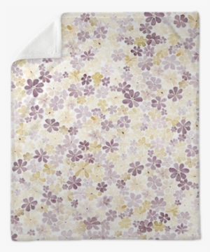 Seamless Pattern With Small Brown And Yellow Flowers - Watercolor Painting #188356