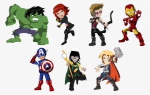 Graphic Free Library Avengers By Nightlokison On Deviantart - Avengers Cartoon Characters Png #188672