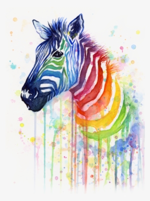 Click And Drag To Re-position The Image, If Desired - Zebra Watercolor #188797