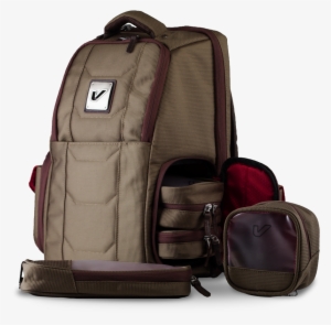 Elite Traveler Backpack - Gruv Gear Club Bag - Elite Pewter/crimson #188799