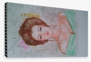 Moderna Geisha Watercolor 2 Canvas Print - Sketch #188820