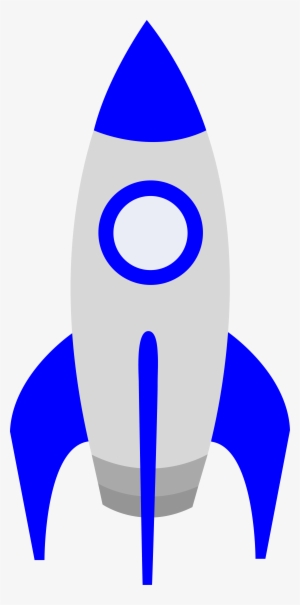 Cute Blue Retro Rocket - Rocket Ship Clip Art #189123
