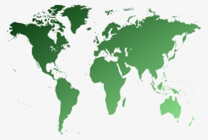 Map Clipart Green World - Non Political World Map #189420