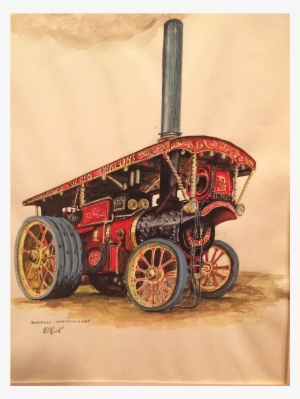 Burrell General Purpose Engine 4053 Watercolor Of The - Watercolor Painting #189933