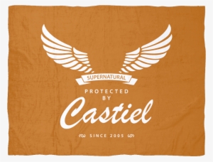 Protected By Castiel Fleece Blanket - Protected By Castiel #1800190