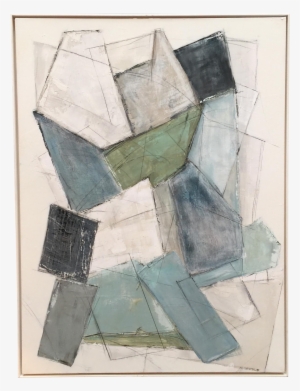 Large Kimberly Moore Rectilinear Acrylic Painting - Painting #1800451