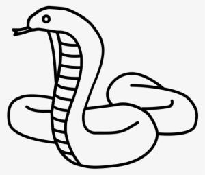 Snake Cobra Outline #1801410
