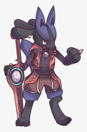 Pokémon X Xenoblade Custom Shulk-clad Lucario 157th - Shulk And Lucario #1801999
