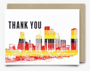 Houston Skyline Thank You Card - Houston #1802378