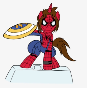 #1127884 - Artist - Edcom02, Artist - Jmkplover, Captain - Spiderman Civil War Pony #1803055