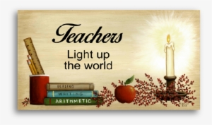 1 Flickering Led Light - Firefly Teachers Light Up The World Led Lighted Canvas #1803070