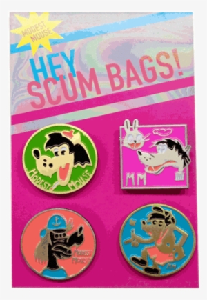 Hey Scum Bag Pin 4 Pack - Bag #1803374