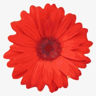 Flower Red Rose Common Daisy Petal - Red Flower Clip Art #1803822