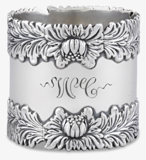 Chrysanthemum Sterling Silver Napkin Ring By Tiffany - Napkin Ring #1804007