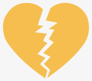 Back To Moving Next Steps - Broken Heart Yellow Png #1804581