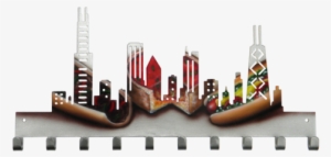 Chicago Skyline Custom Painted Italian Beef Pizza Hot - Chicago #1806749