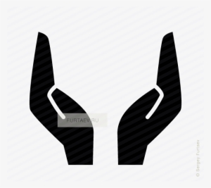 Open Hands Vector Icon Banner Transparent - Two Hands Vector Png #1807001