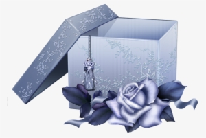 Large Blue Gift Box With Blue Rose - So-03c Xperia Ray 【2個以上 送料無料】ハードケース フラワー So03c A03 #1807223