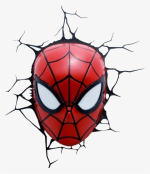 3d Light, Face Light, Spiderman Face, Amazing Spiderman, - Spiderman Head 3d Fx Night Light #1807604