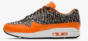 Air Max 1 Prm Just Do It Black / Total Orange / White - Shoe #1807662