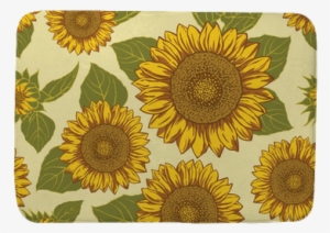 Sunflower Seamless Background Pattern Vector - Sunflower #1808160 Sunflower Seamless Background Pattern Vector - Sunflower #1808160
