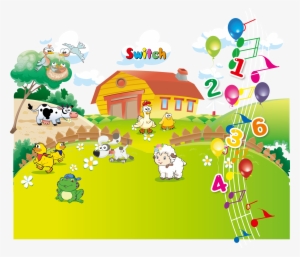 Cartoon Farm Illustration - Illustration #1808395