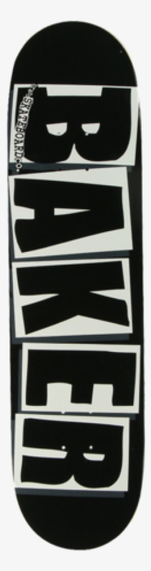 Baker Team Og Logo Black/white Skateboard Deck - Baker Baked Skateboard Deck #1808934