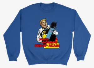 Make Horror Great Again Donald Trump Leatherface Halloween - Dabbing Unicorn With A Starbucks #1809498