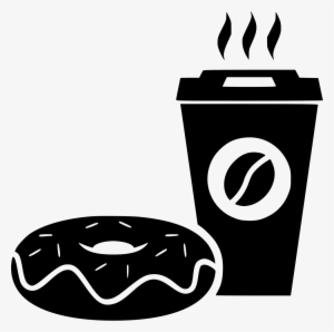 Donut Bakery Doughnut Coffee Paper Cup Hot - Coffee And Donut Icon #1811217