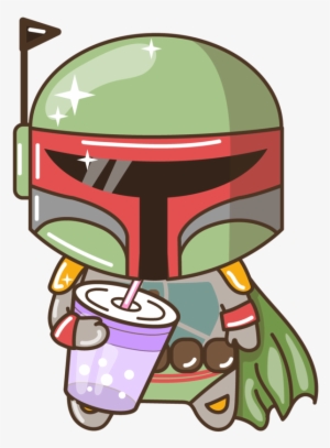 Boba Fett Drinking By Barovlud - Boba Fett Cute #1811880