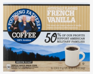 Founding Fathers Coffee Single Serve Cups French Vanilla, #1811950