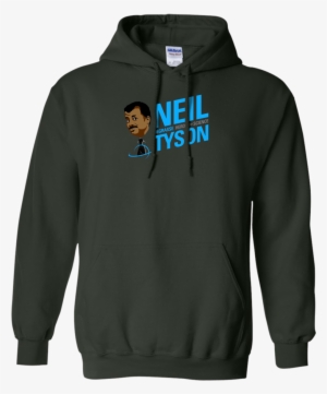 Neil Degrasse Tyson Hero Of Science T-shirt - Champion Basic Logo Hoodie #1812548
