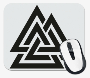 Коврик Для Мыши Valknut - Simbolo De La Mitologia Nordica #1813602