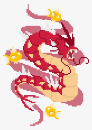 Pixel Gyarados Sleeve Tattoos What A Great - Cartoon #1813734