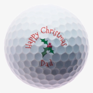 Christmas Holly For Dad Personalised Golf Balls - Happy Birthday Golfing Sister #1814249