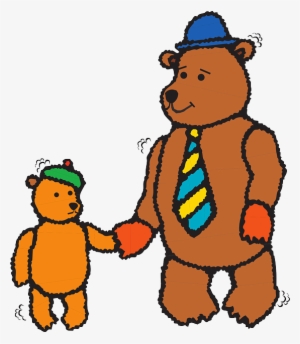 Child, Tie, Bear, Hats, Art, Father, Walking, Together #1814966