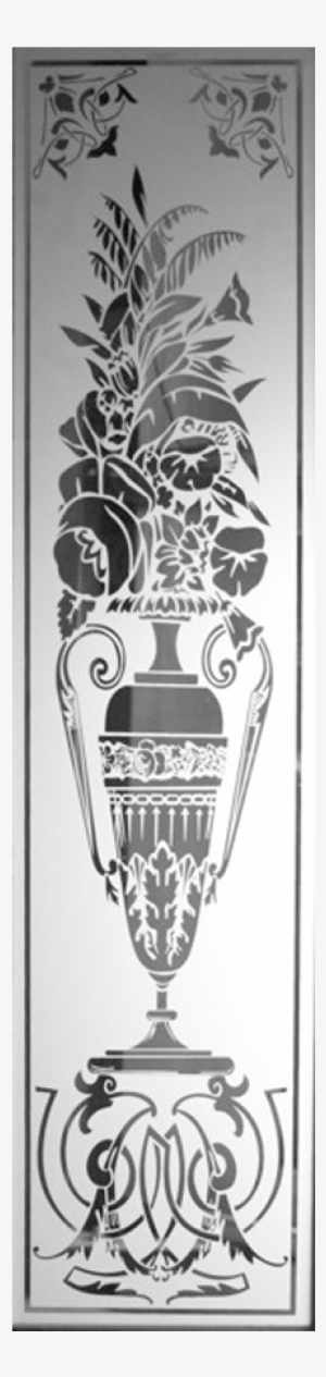 Victorian Etched Glass Door Panel - Glass Etching #1815611