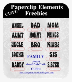 Family Theme Digiscrap Wordart Templates - West De Pere High School #1815650