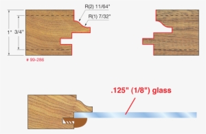 Freud® 99 286 Glass Panel Cabinet Door Router Bit Set #1815699
